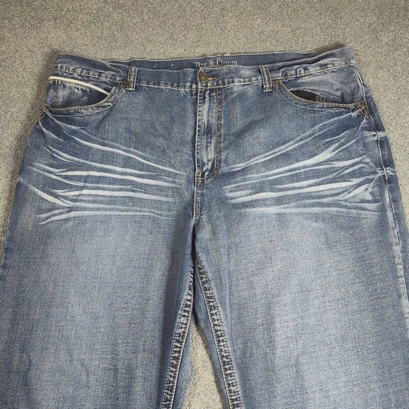 Axe & Crown Jeans Mens Size 48x32 Light Wash Denim Blue Relaxed Fit Distressed - Picture 4 of 16